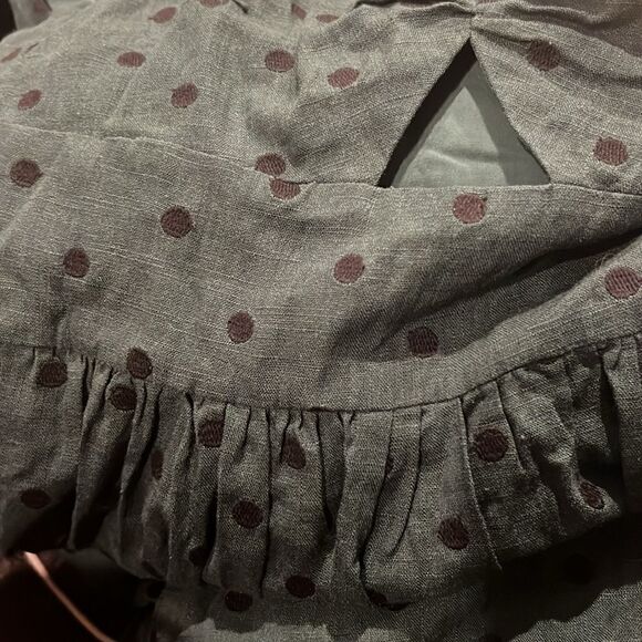 New Tularosa Forest Green Ruffle One Shoulder Maxi Dress Size Small - Picture 6 of 6